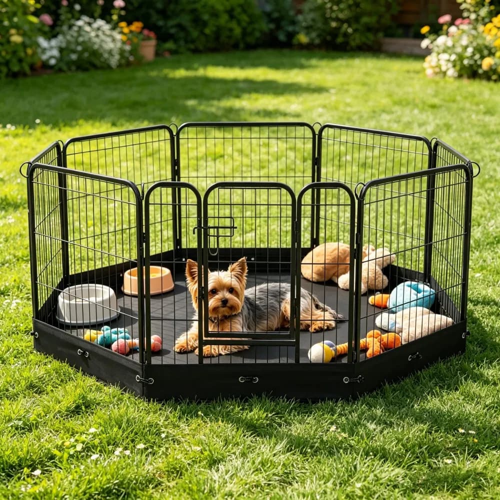 Dog House with Space-Saving for Outdoor