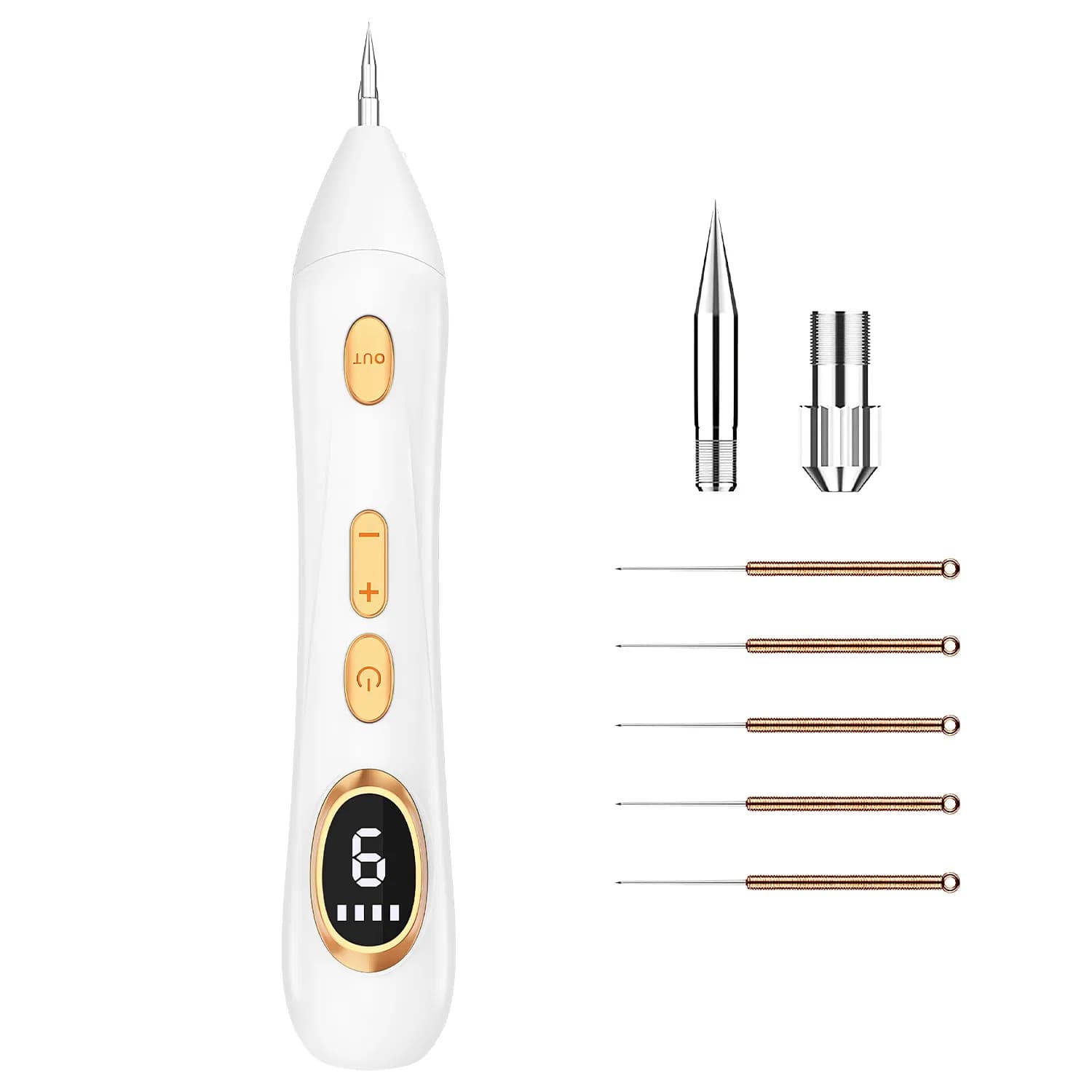 Portable Skin Tag Remover Pen with LED Light 9 Intensity Gears Cordless Rechargeable Skin Tag Removal Kit Intended for Common Warts Mole Skin Tags Gift for Girl Women