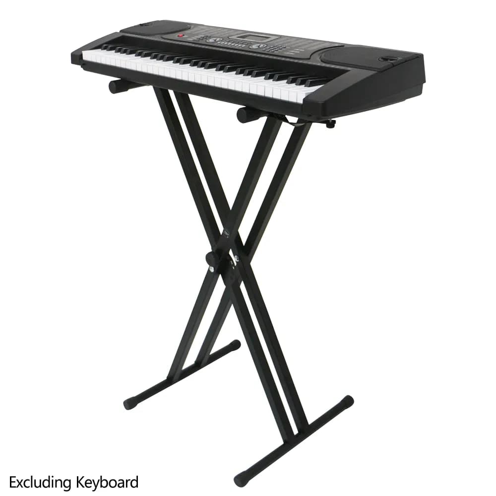 [Replace 57435105]Dual-tube X-Shape Keyboard Stand Black