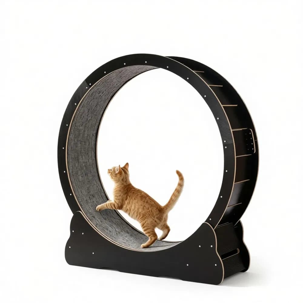 Wooden Cat Exercise Wheel
