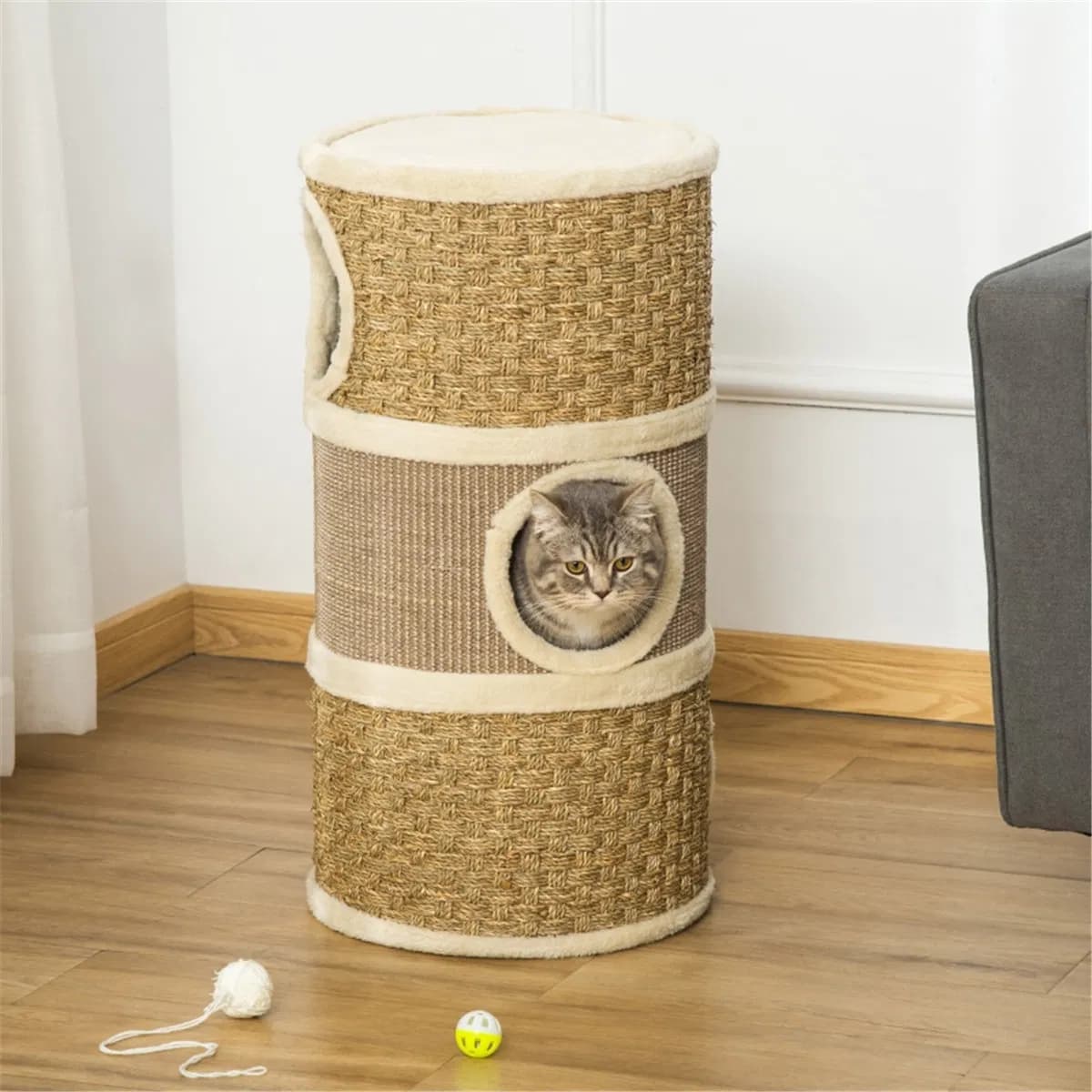Wooden Cat House/Cat Trees /Cat Climbing Tower ( Amazon Shipping)(Prohibited by WalMart)
