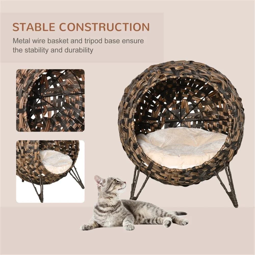 Cat Bed/Cat House -Brown ( Amazon Shipping)(Prohibited by WalMart)