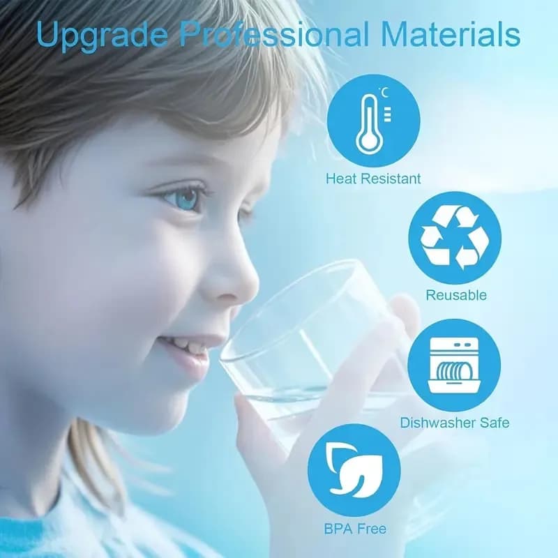 Universal Water Dispenser Replacement Caps - 3-Piece Set with Enhanced Seal for 3 & 5 Gallon 55mm Bottles