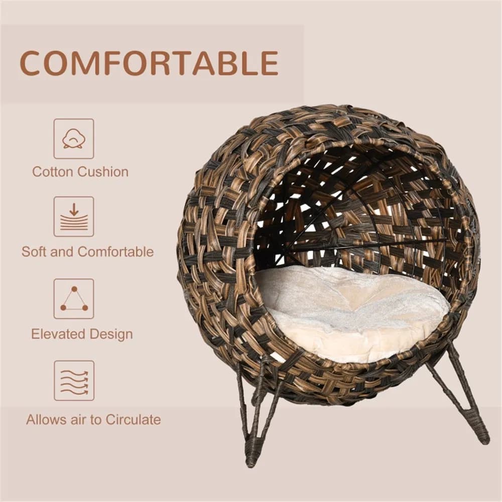 Cat Bed/Cat House -Brown ( Amazon Shipping)(Prohibited by WalMart)