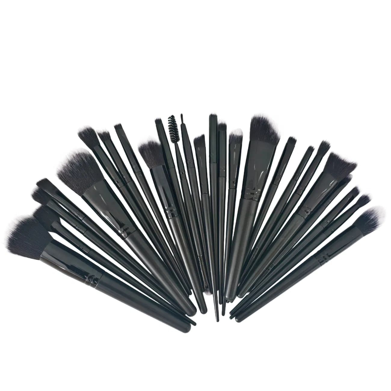 25pcs Makeup Brush Concealer Blush Foundation Eyeshadow Make Up Brush Makeup tools Black (US Logistics only For USPS.TK/TMEU only For self-pickup)