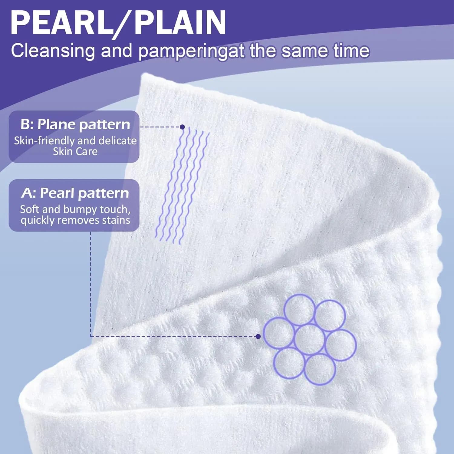 2/1pc Of Bamboo Adhesive Face Towel - 50 XL Disposable Cleaning Cloth, Soft And Hypoallergenic Makeup Remover Wet Wipes, Suitable For All Skin Types, BPA-free, Safe Product