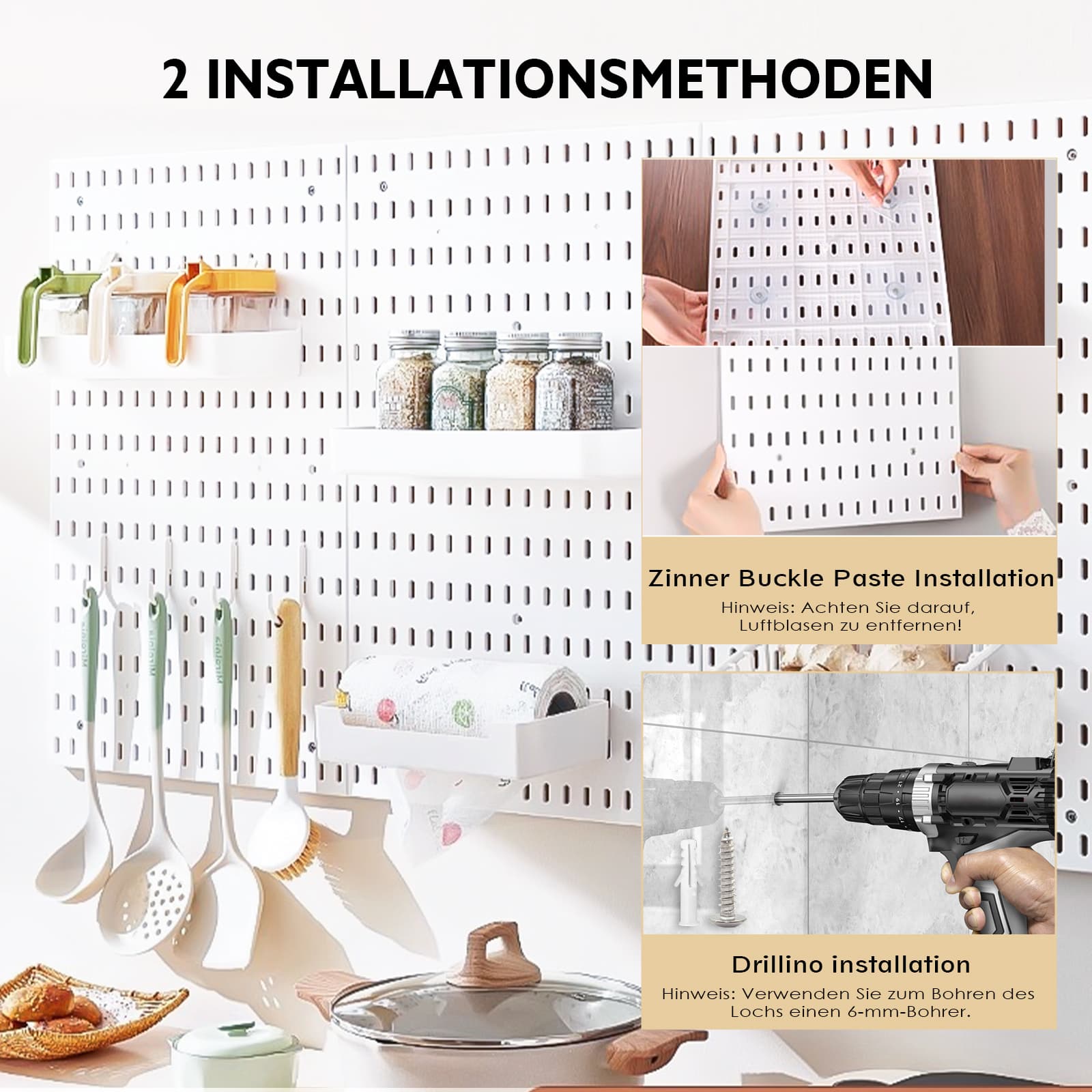 NEW Wall Organizer Pegboard Set  Hole Board Set Complete Set