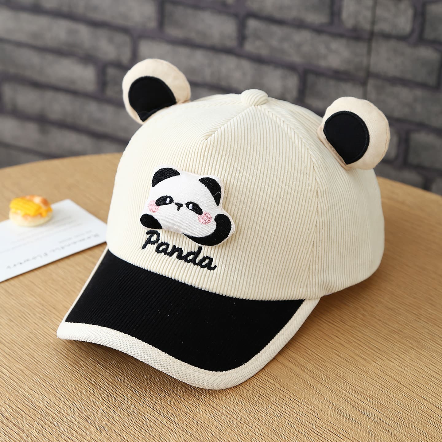 The Autumn Baby Children's Cute Animal Three-dimensional Ear Corduroy Baseball Cap Is Suitable For Daily Outings And Shopping Trips.
