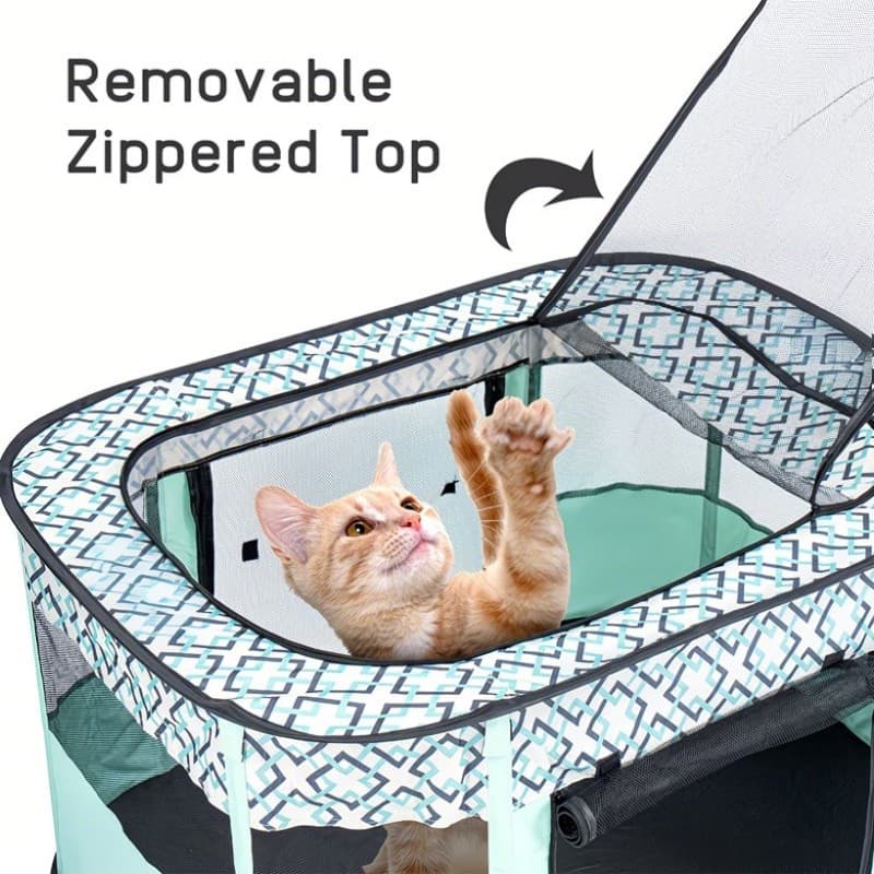 Foldable Pet Playpen Portable Soft Cage Indoors&Outdoors Tent