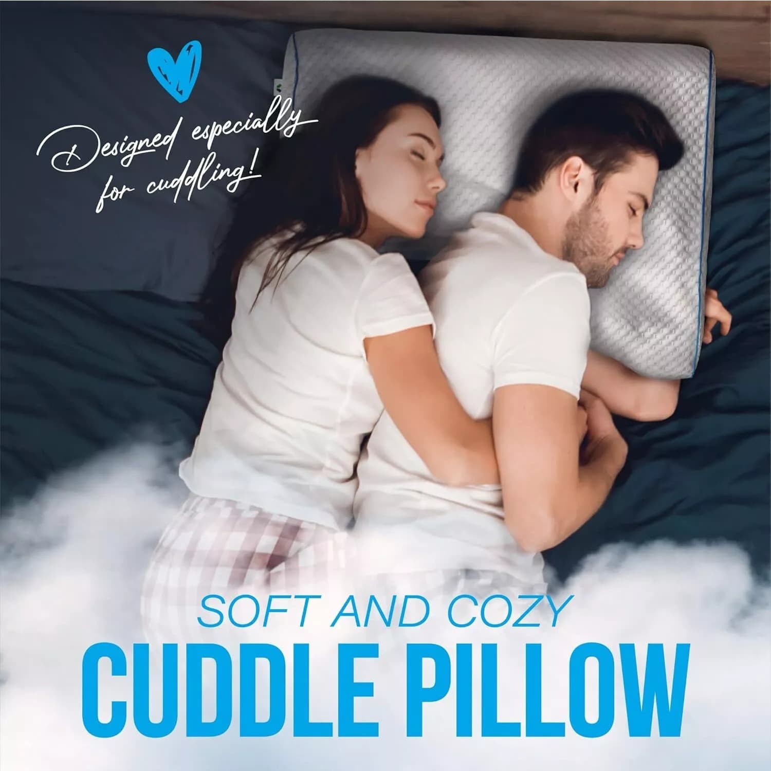 Couple Arch Pillow, Zero Pressure Pillow Slow Rebound No Pressure Hand, Memory Foam Pillow, Couple Sleep Double Memory Pillow