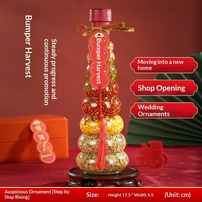 Joyful Housewarming Set With Abundant Grains, Decoration & Ornaments For The New Home, Opening Ceremony, Cleanliness For The New Home, Small Size For The New Home, Rising Step By Step