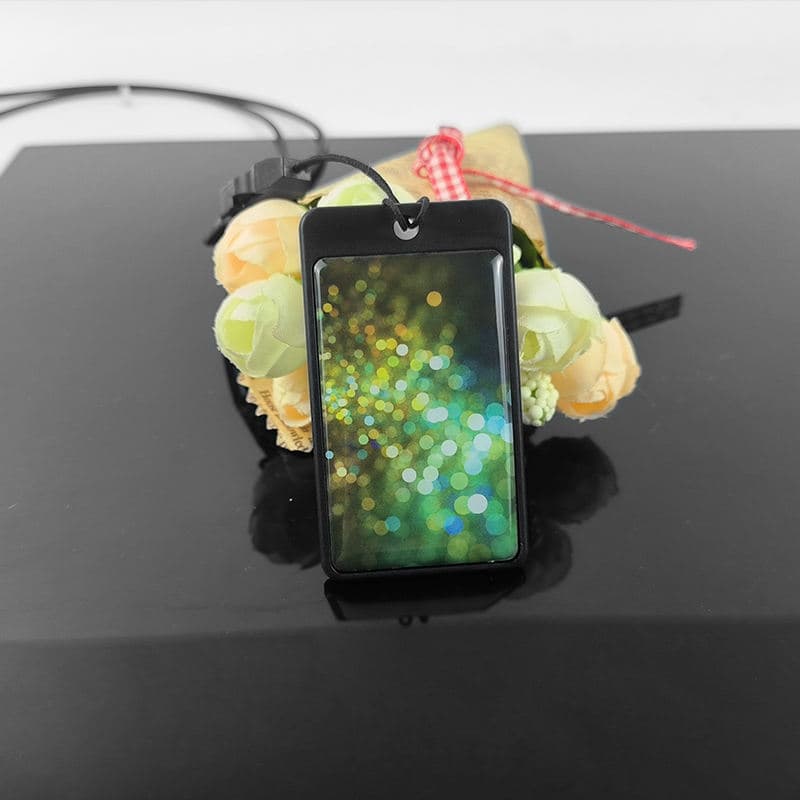 Ecamaz Customized Green Terahertz Scalar Energy Card Anti Radiation With Lanyard & Storage Bag