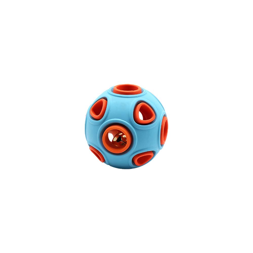 Dog Ball Toy, Dog Interactive Toy With Ring Bell Squeak Toys Dog Rubber Bouncy Ball Pet Exercise Game Puzzle Ball To Increase IQ Search & Catch Bite Resistant Chewing Toy