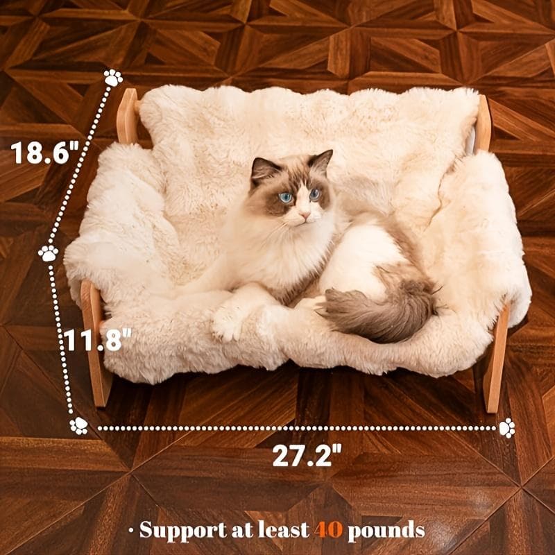 Cat Sofa Bed, Soft Plush Pet Sofa With Removable And Washable Cover, Non-slip Edge, Suitable For Indoor Cats And Small Dogs.