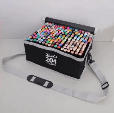 204 Color Dual-Tip Marker Set Quick-Dry Sketching Markers For Painting Professional Drawing Pens Art Supplies