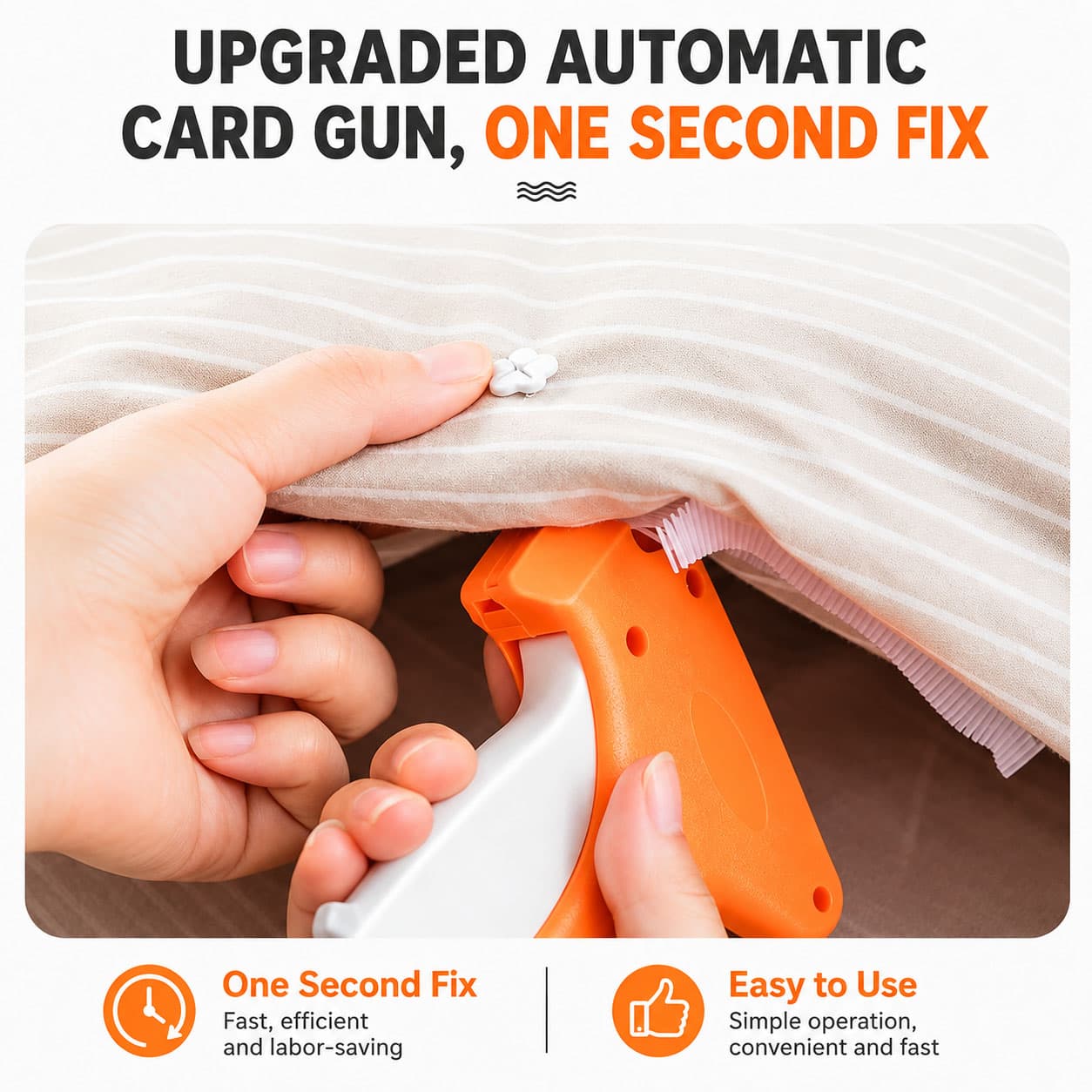 Quilt Clip Fastener Tool For Clothes Bedding Comforter Holder, Handheld Anti-Slip Multipurpose Portable Durable ABS