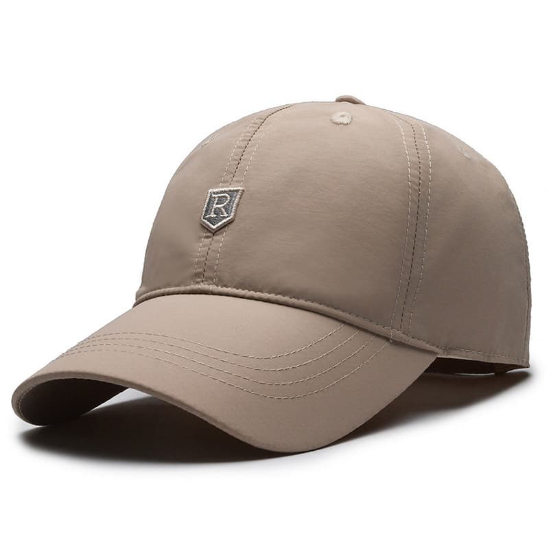 The Men's R Shield Logo Quick-drying, Breathable, Adjustable, Simple And Casual Baseball Cap Is Suitable For Outdoor Activities, Daily Commuting And Going Out.