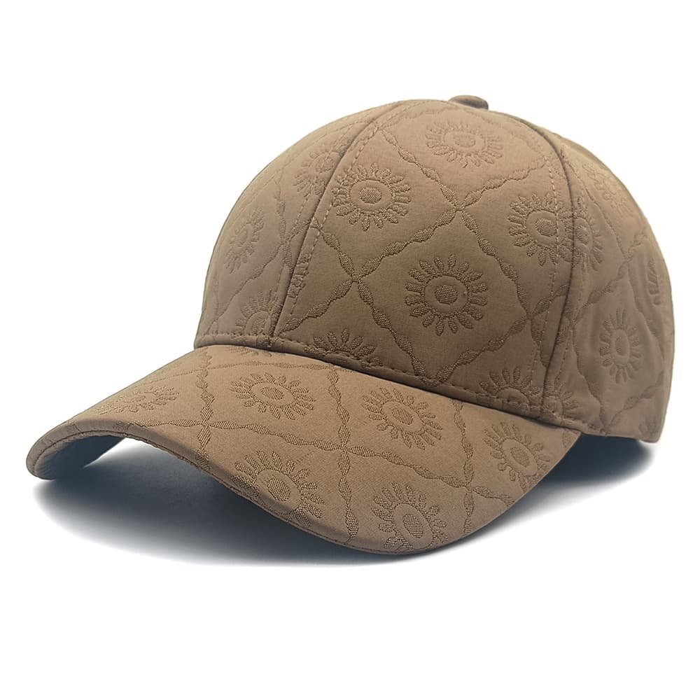 Cross-border Fashion Full-patterned Printed Checkered Baseball Cap, Korean Version, Large Brim, Hard Shell, Baseball Cap, Versatile And Casual Hat