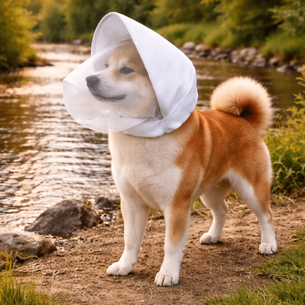 Dog Anti Biting Mouth Guard Outdoor Use Special Head Cover Prevent Accidental Ingestion Anti Biting Breathable Mask