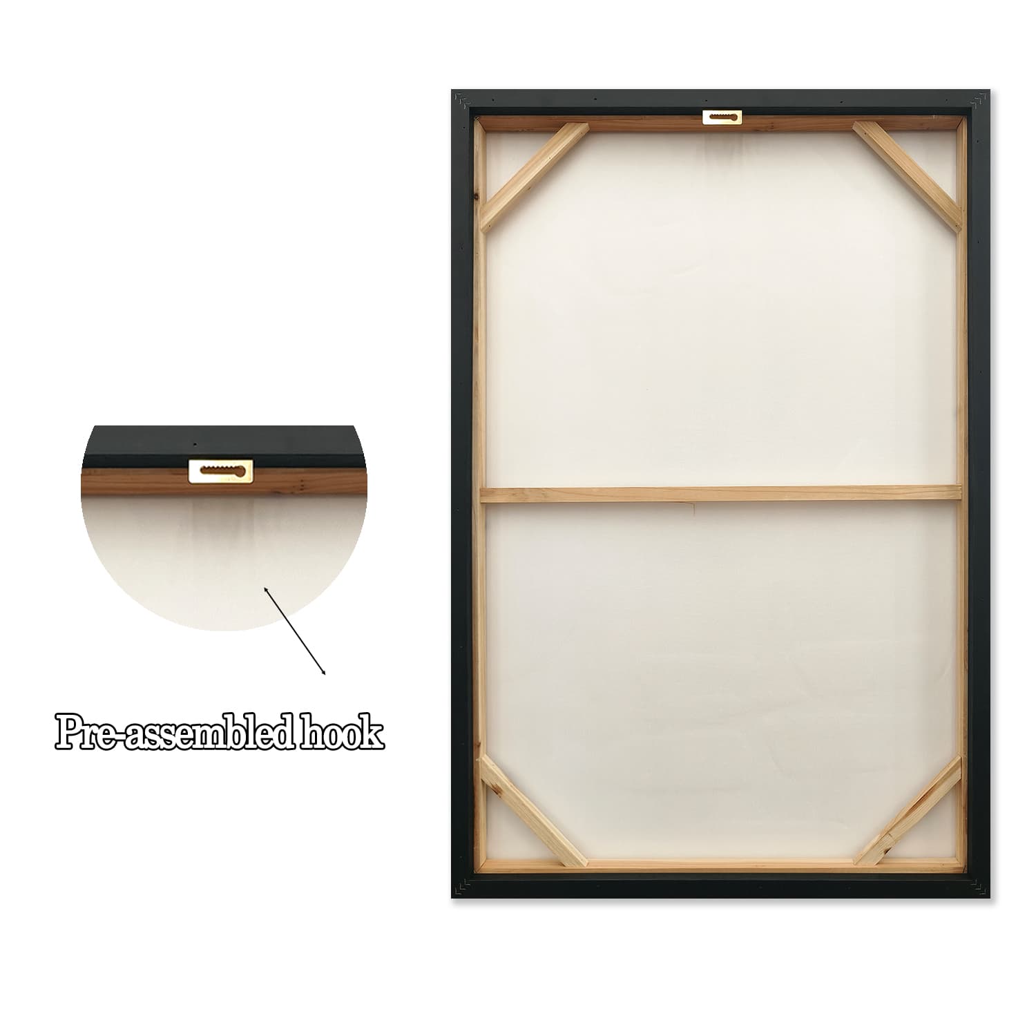 24x36 Set of 2 Framed Abstract Wall Art, Neutral Black Beige & Terracotta Textured Canvas Painting, Modern Decor for Living Room Bedroom, Ready to Hang