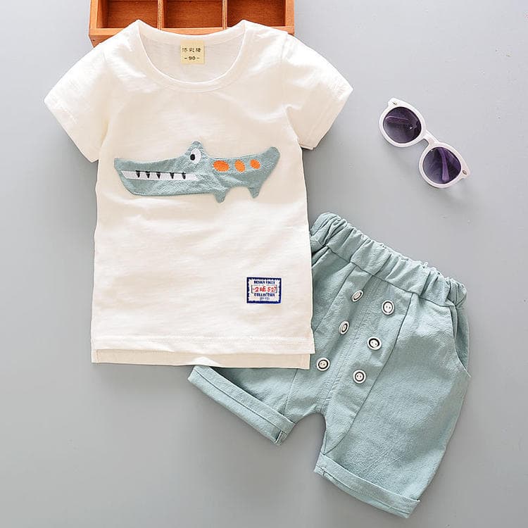 Summer New Short-sleeve Two-piece Set For Boys