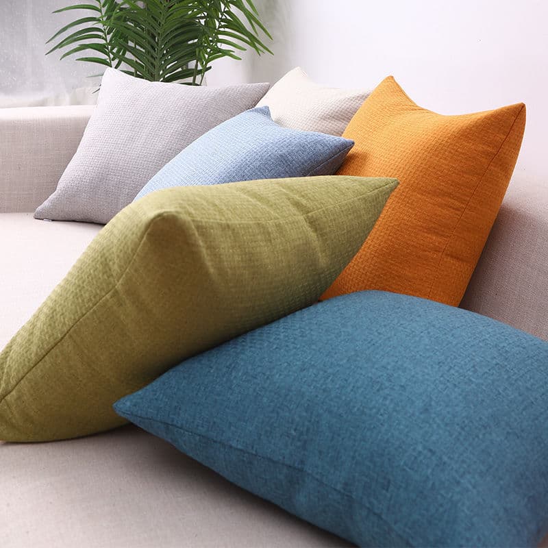 Cotton And Linen Waffle-weave Pillowcase