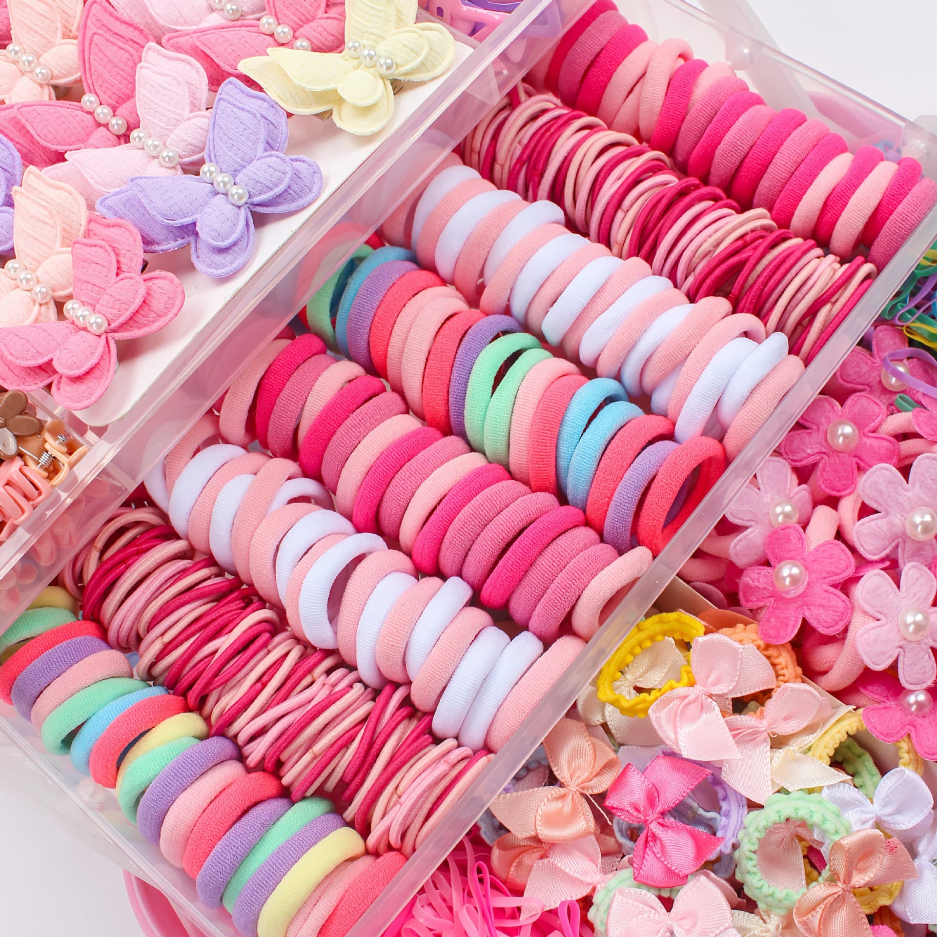 Children's Hair Ring Hairpin And Headdress Set In A Box