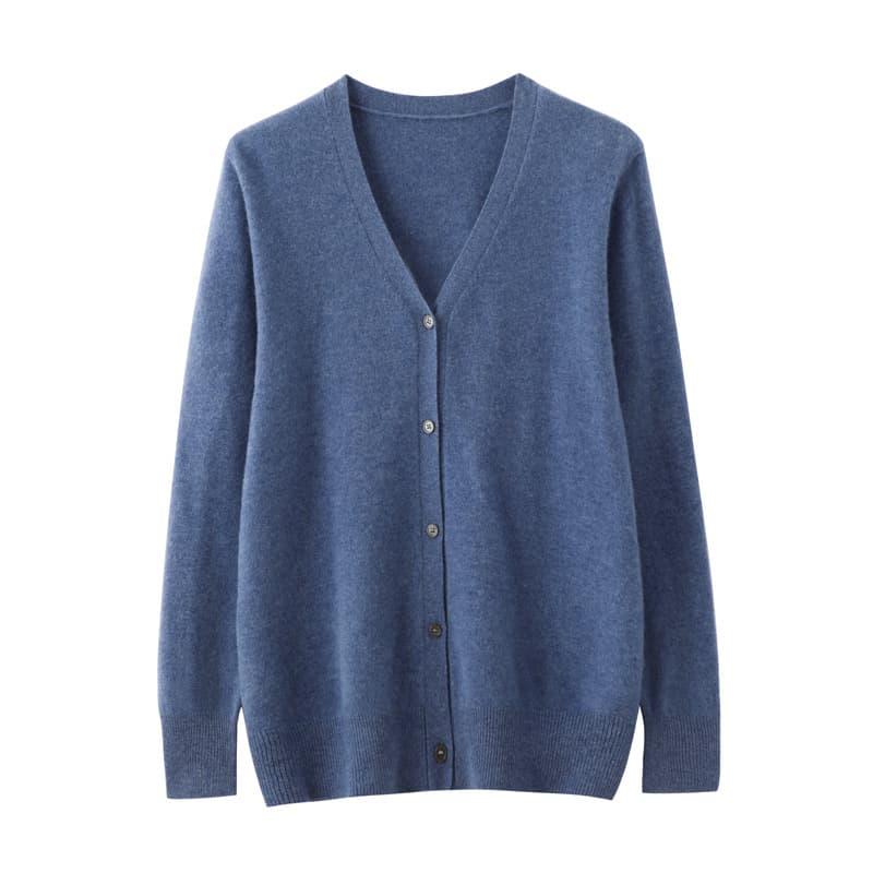 Mens Springautumn Lightweight Pure Wool Cardigan
