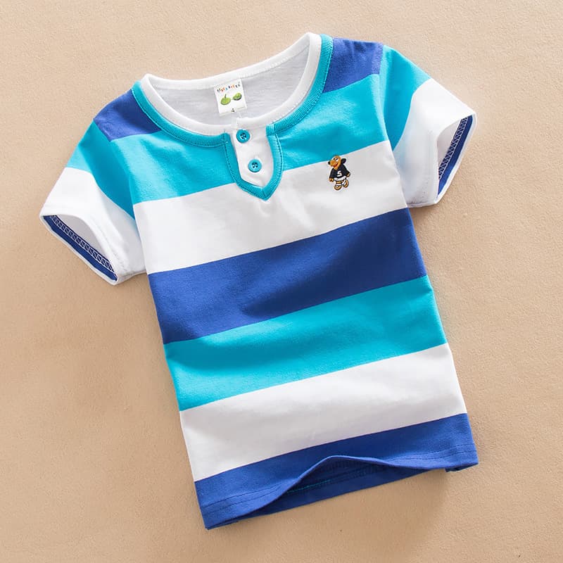 Summer Cotton Crew-Neck Short-Sleeve T-Shirt Childrens Clothing
