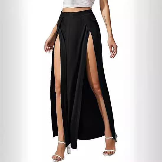 Irregular Skirt Modal Solid-color Evening Gown Long Dress