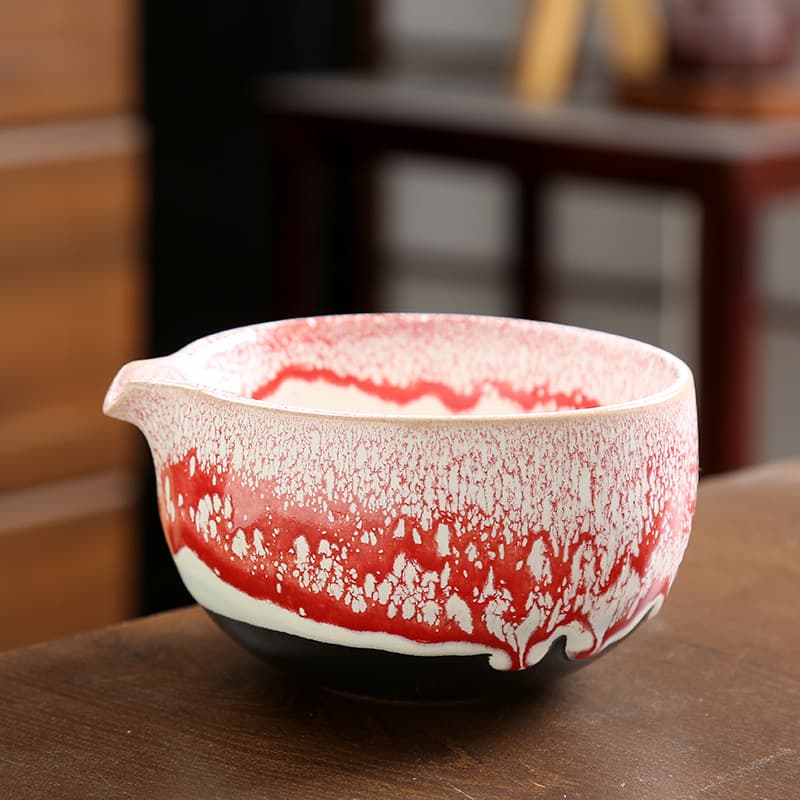 Round-spouted Tea-tasting Bowl Ceramic Tea Set Accessory