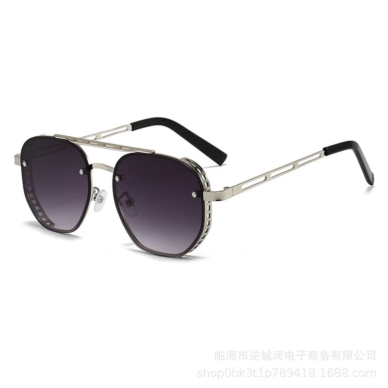 New Metal Hollow Glasses Legs Steampunk Sunglasses