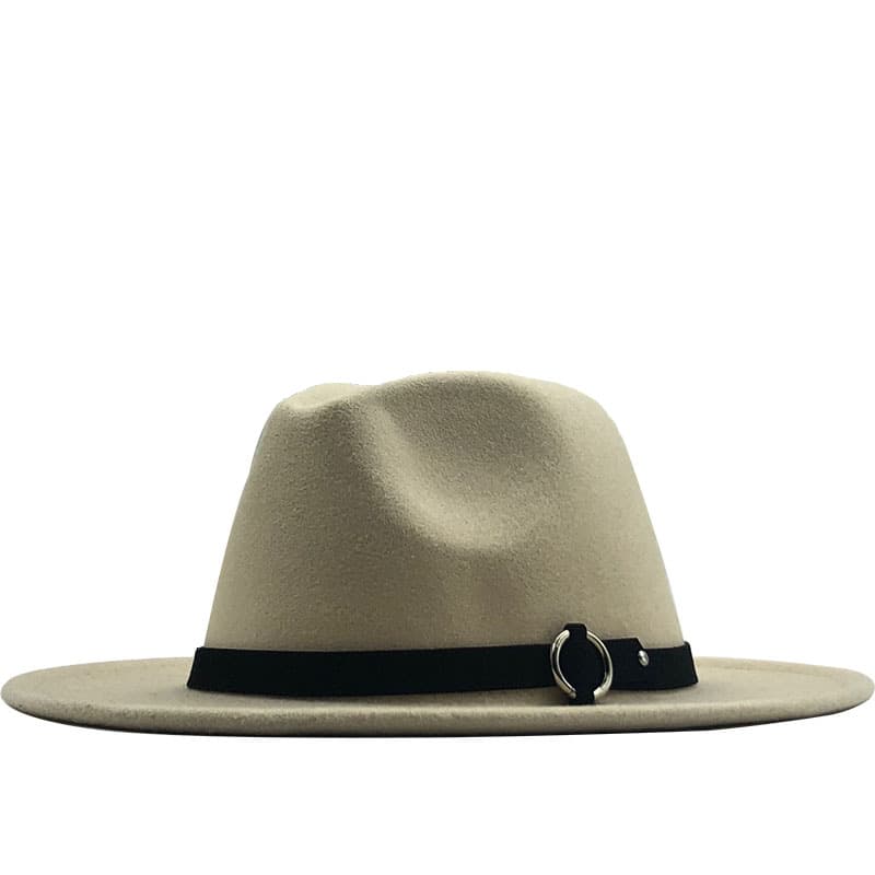 New Woolen Top Hat With A Flat Brim, Versatile And Easy To Match