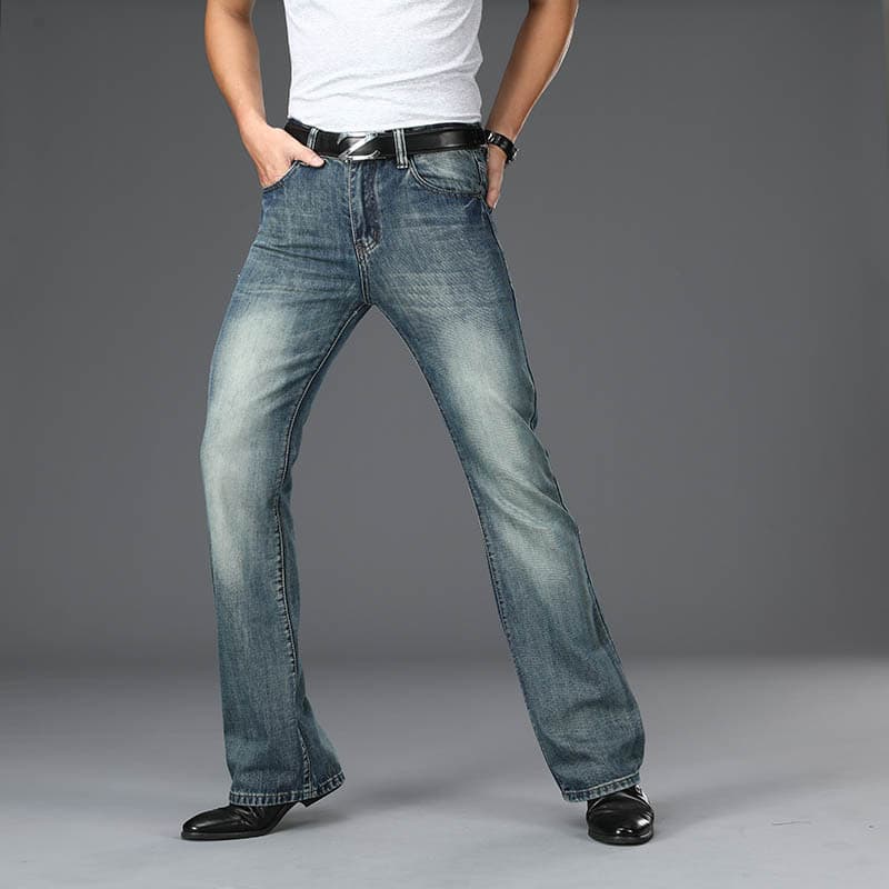 Casual Loose-fit Men's Wide-leg Denim Pants