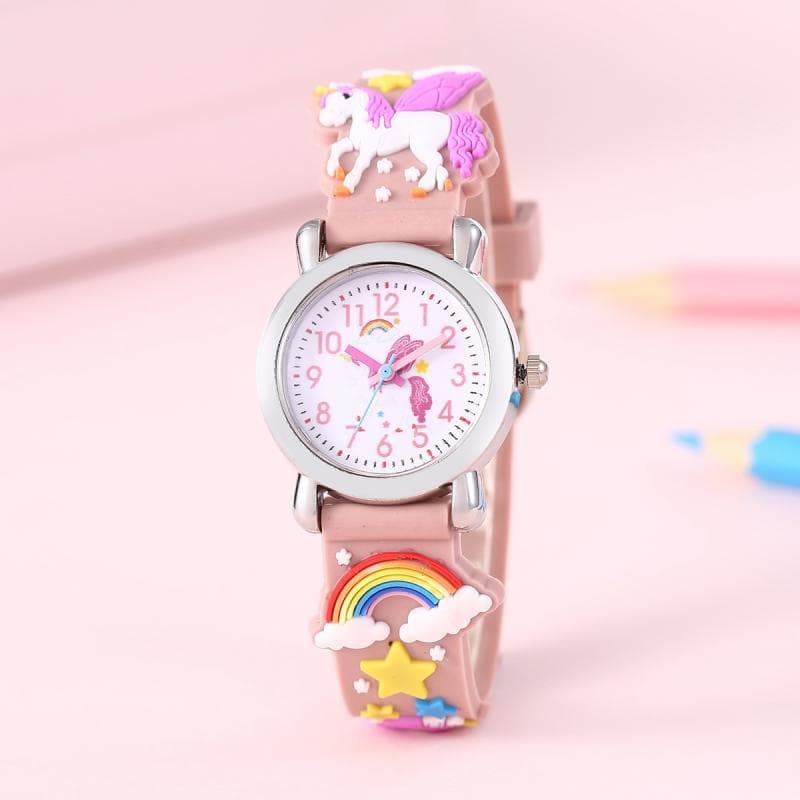 RainbowWinged Childrens Cartoon Watch