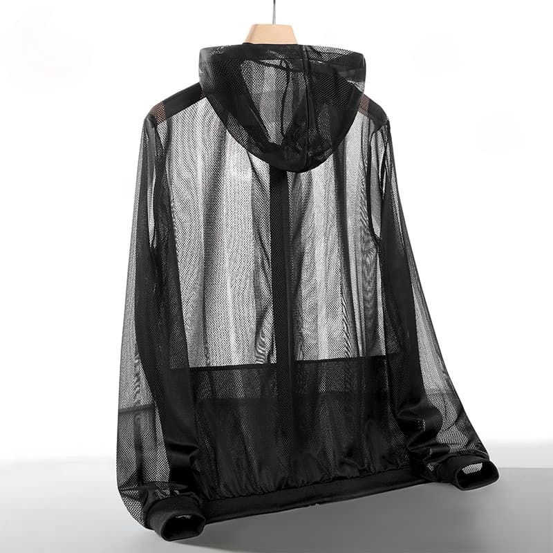 Mens Lightweight Breathable Outdoor Sun-Protective Jacket