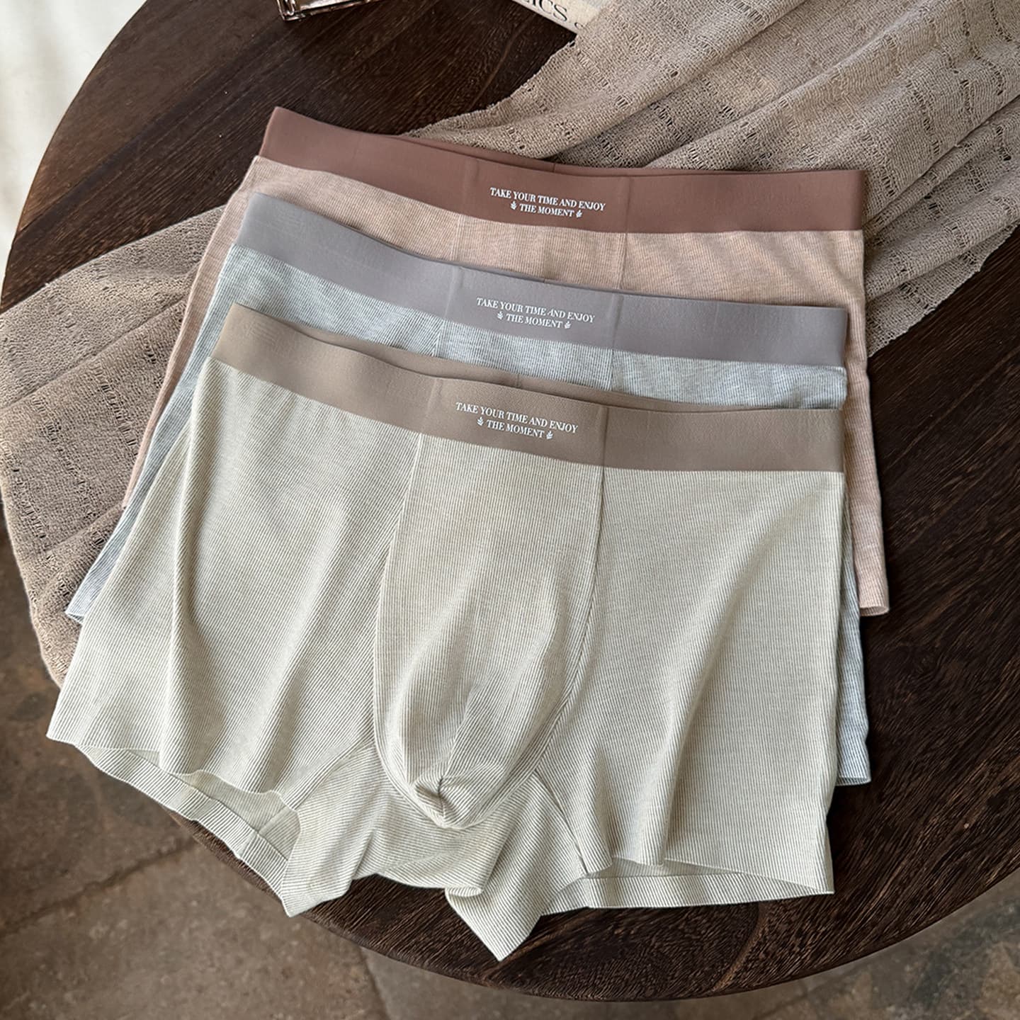 Autumn And Winter Fine Warm Velvet Brushed Warm Underwear For Men