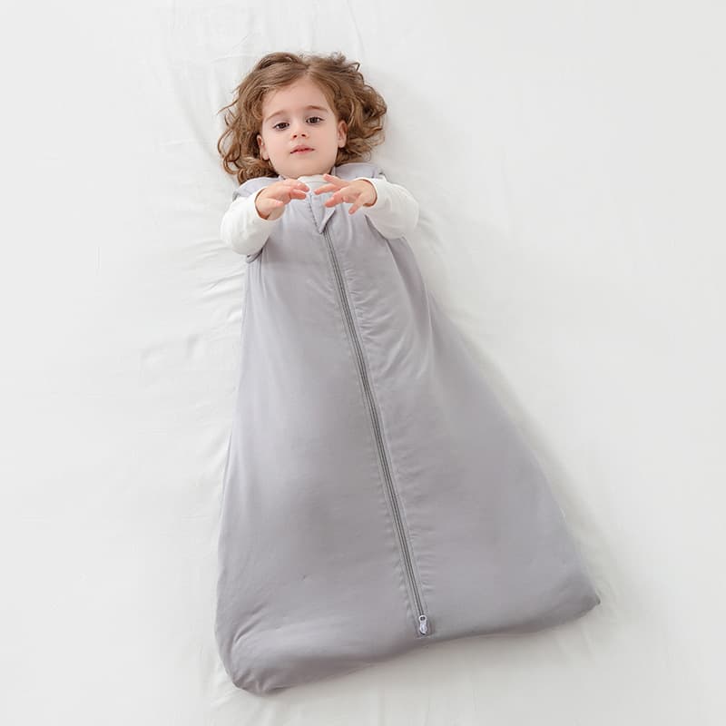 Warm Quilted Childrens Anti-kick Blanket Moisture-wicking Sleeveless Split-leg Sleeping Bag