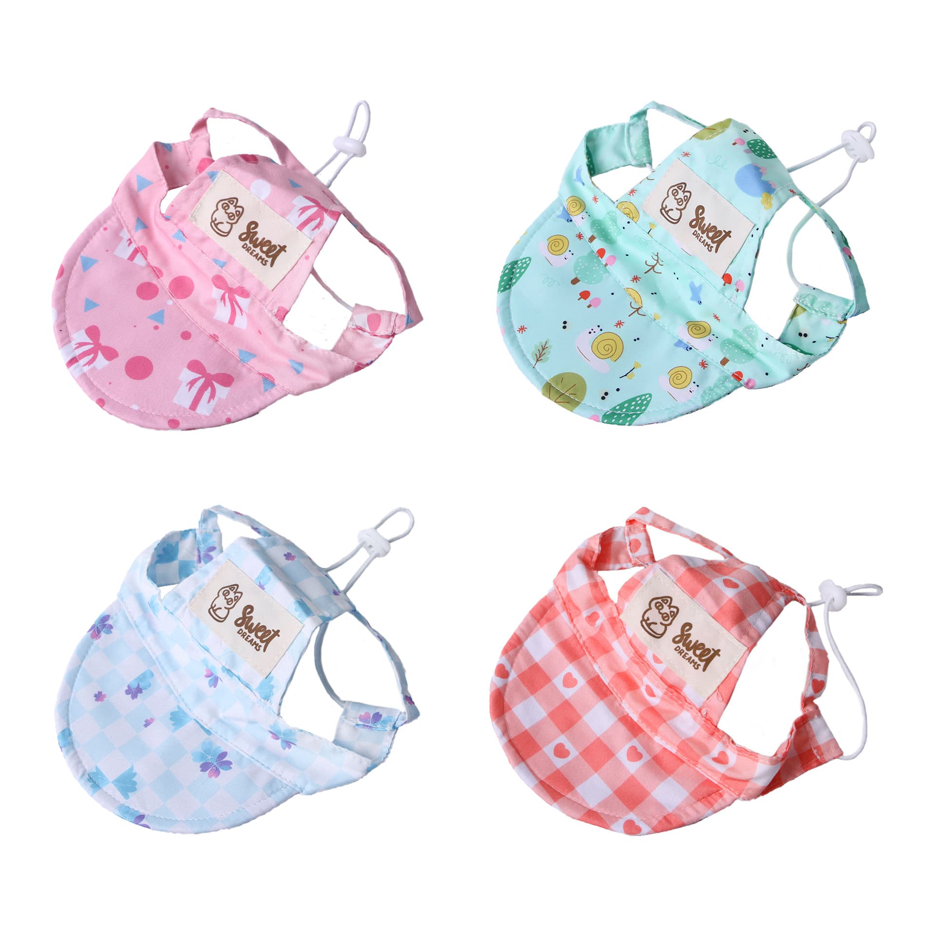 Creative Cartoon Printing Ear-Opening Pet Sun Hat