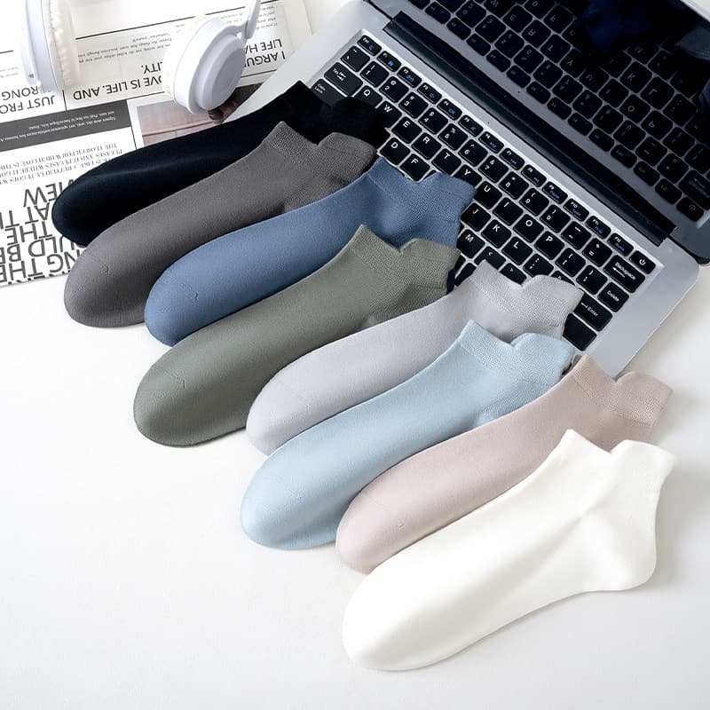 Pure Cotton Anti-Pilling Summer Short Mens Socks