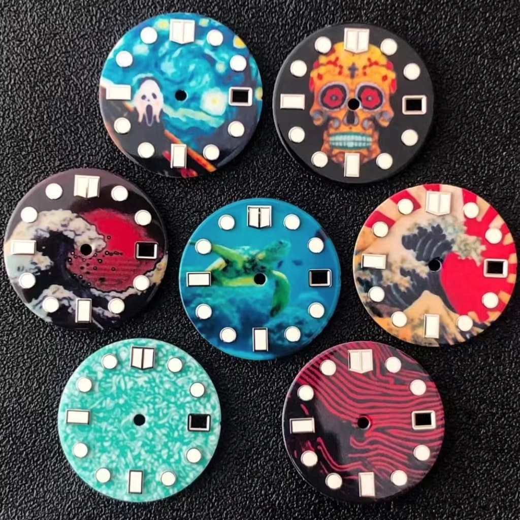 Enamel Dial Diameter Modified With Green Luminous Paint