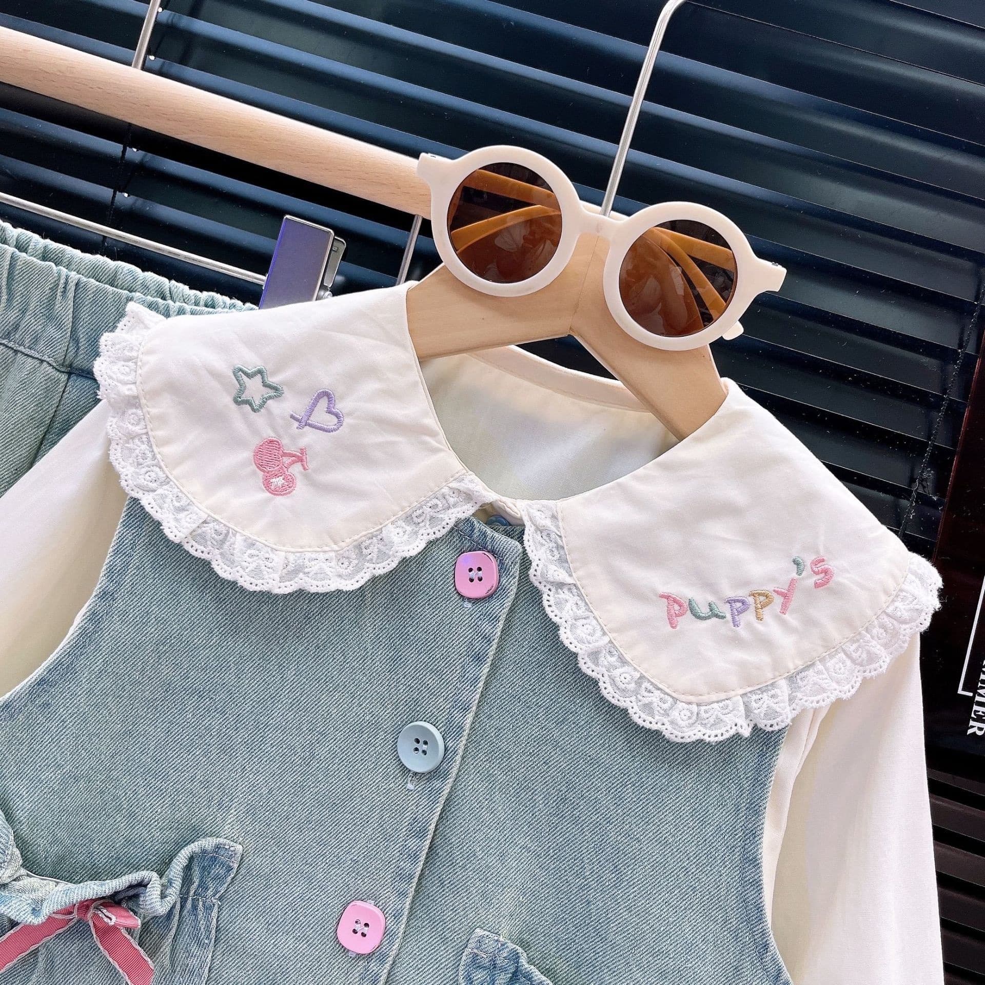 Girls' Stylish And Trendy Denim Suit