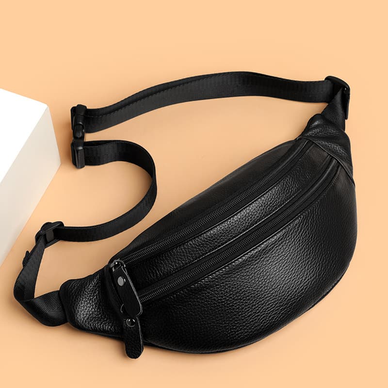 New Stylish Minimalist Casual And Trendy Mens Genuine Leather Crossbody Bag