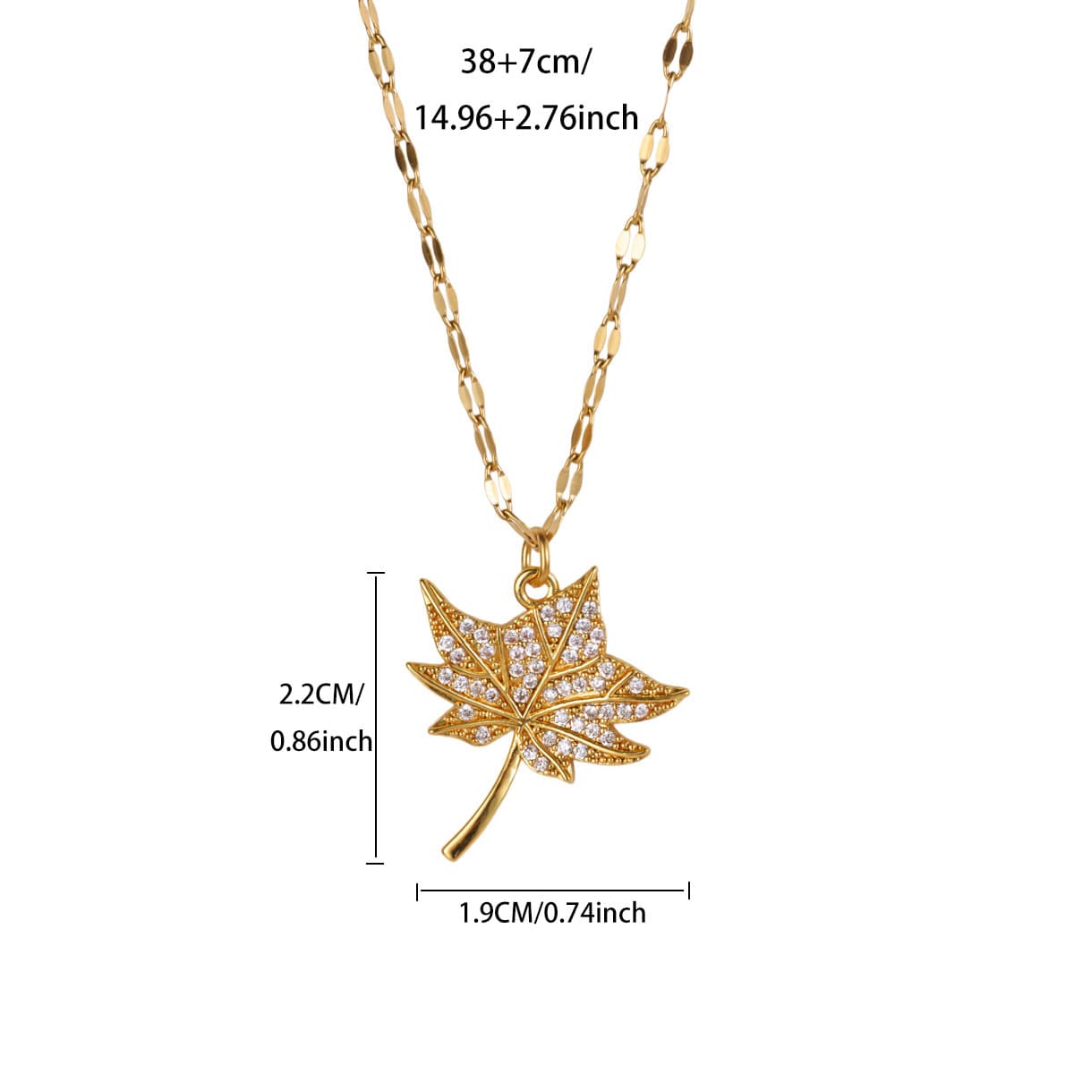 Gold-plated Stainless Steel Chain Female Accessories Necklace