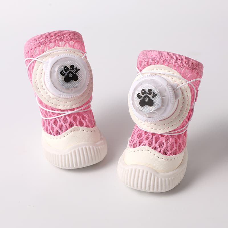 Mesh Non-slip Swivel-clip Soft-soled Breathable Shoes For Small Pets
