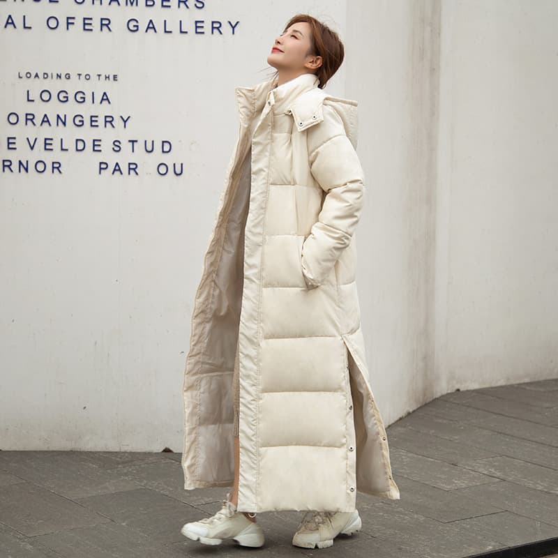 Extra-long Knee-length Thickened Fashion Coat