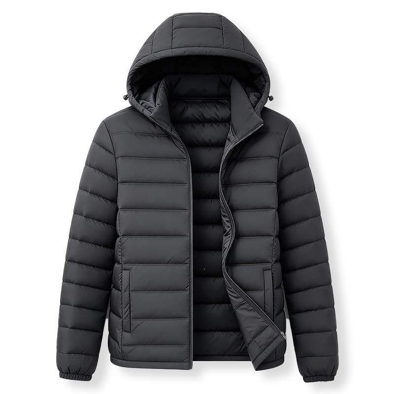Men's Warm Lightweight Cotton-padded Hooded Jacket