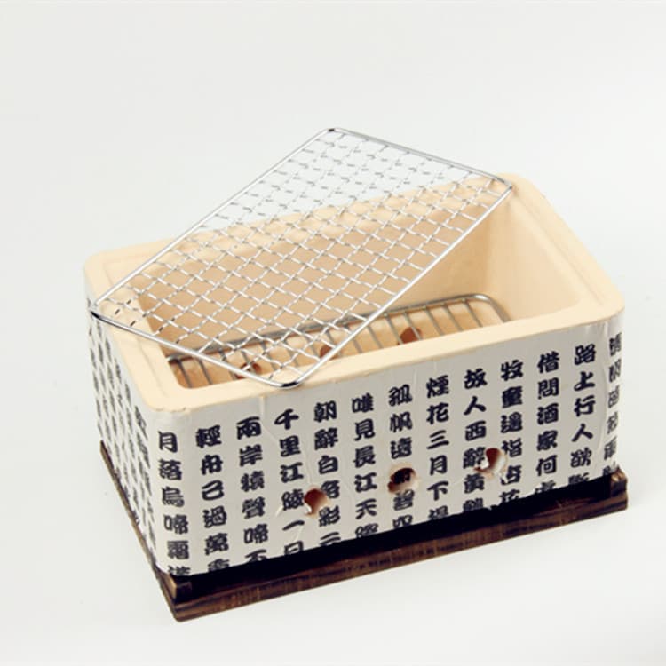 Portable Japanese-style Charcoal Barbecue Grill For Home And Outdoor Use