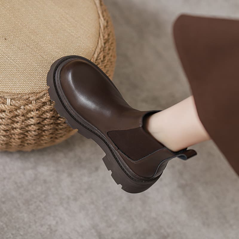 Women's Casual Thick-soled Chelsea Boots