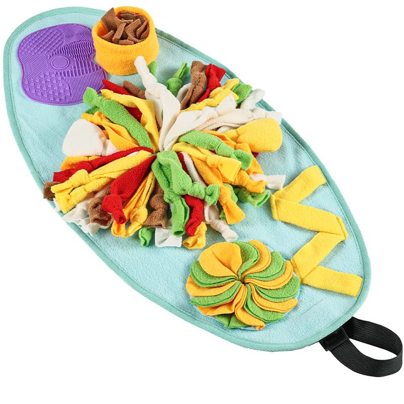 Pet Dog Toy Sniffing Mat Puzzle For Hiding Food And Play
